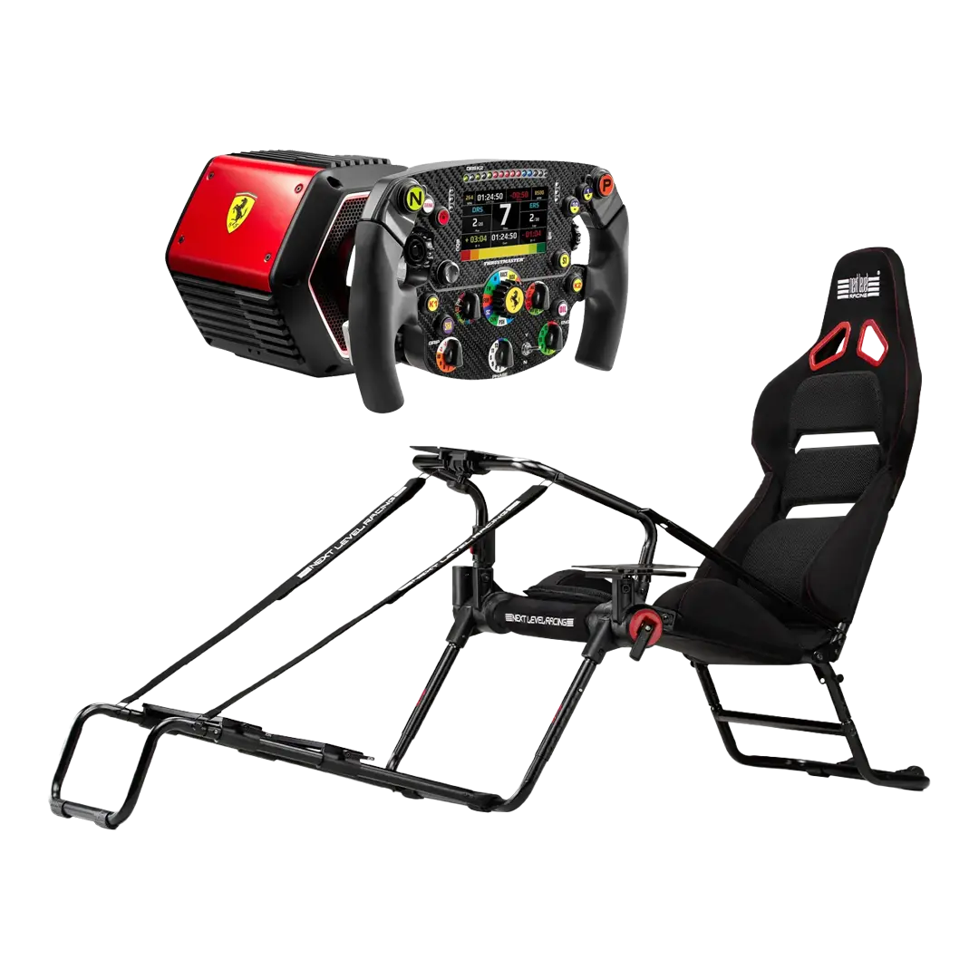 Pack Cockpit Plegable Gt Lite Pro + Ferrari Bundle Base T818 1