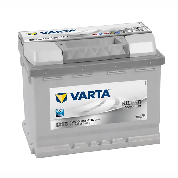 Varta D15 Silver Dynamic Battery - 610Cca 63Ah 1