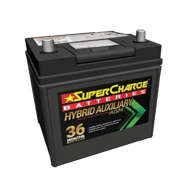 Supercharge D23r-Agm Hybrid Auxiliary Battery - 550Cca 12V 1