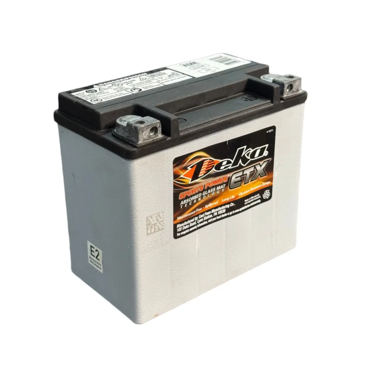 Deka Etx16l Agm Motorbike Battery - 12V 19Ah 435Cca 1