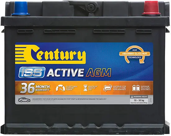 Century Din53lh Agm Car Battery - 12V 640Cca 1