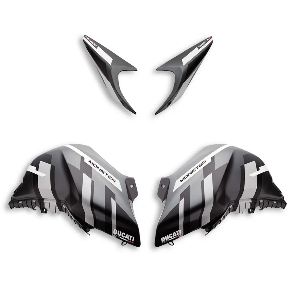 Ducati Monster 937 Gp Painted Grey Fairing Customization Set 1