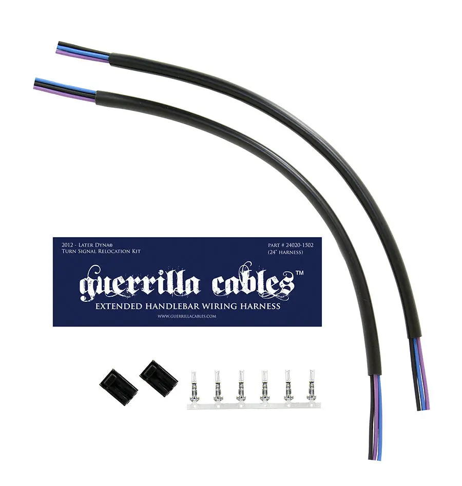 Guerrilla Cables - 2012-2017 Dyna Turn Signal Relocation Kits 1