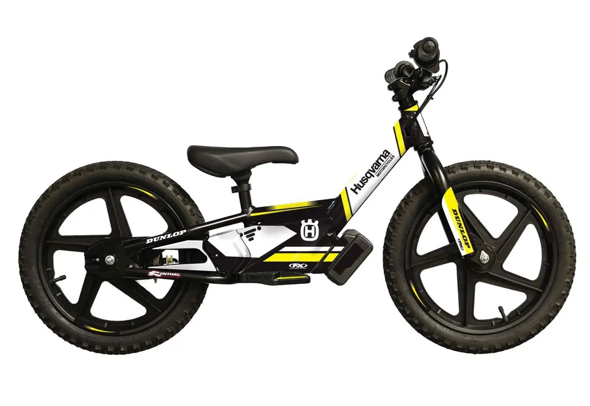 Factory Effex Yellow Husqvarna Stacyc Evo Graphics Kit For 12Edrive E-Bike 1