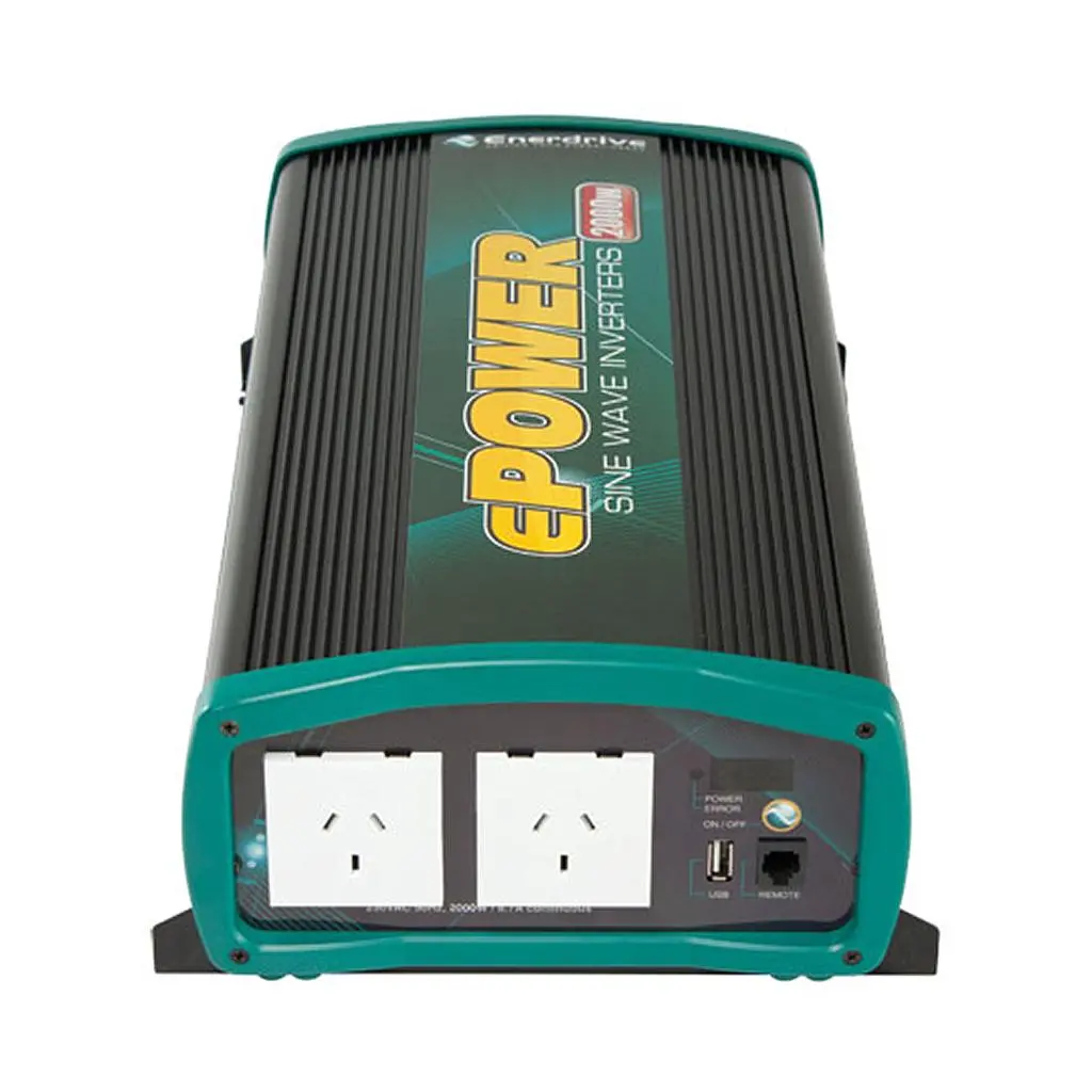 Enerdrive 12V 2000W Pure Sine Wave Inverter 2