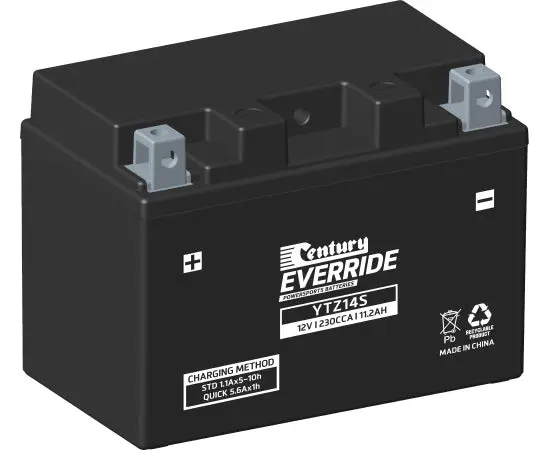 Century Ytz14s Motorcycle Agm Battery - 230Cca 11.2Ah 1