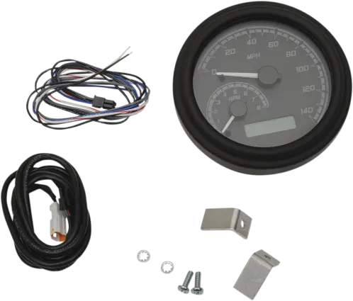 Dakota Digital 4-5/8" Tank Gauge System - Black/Gray/Black Trim 1