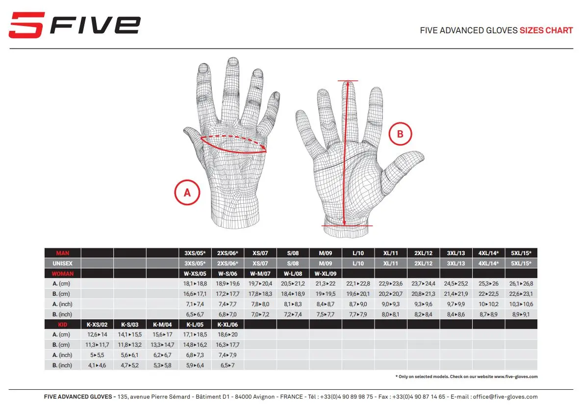 Five Rfx Race Gloves - Black 3