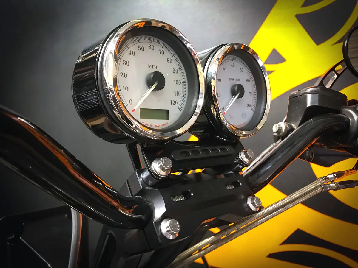 Guerrilla Cables - Speedometer Relocation Harness (Add Tach*) - 2007-2010 Dyna Superglide Fxd 1