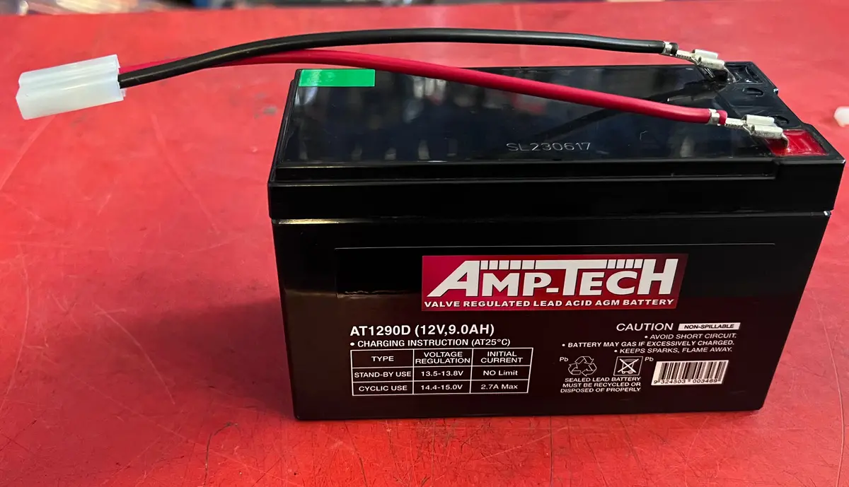 Kontiki 12V 9Ah Battery With Torpedo Leads 1