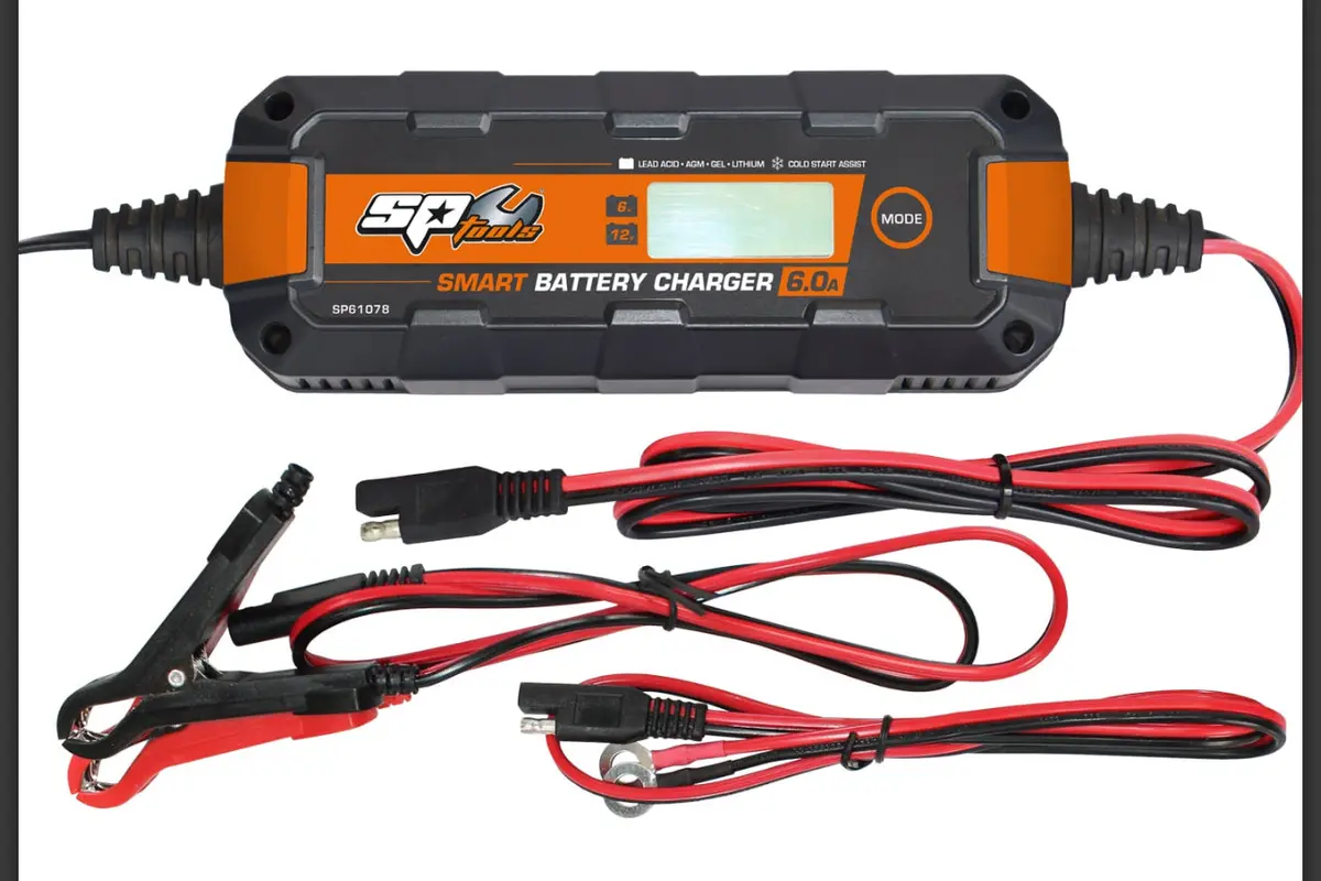 Smart Battery Charger - 8 Stage Multi Volt - 6 & 12V - 6A Sp61078 1