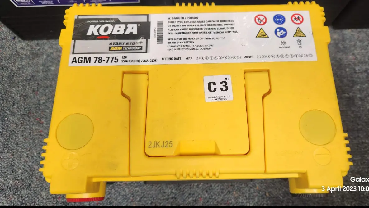 American Car Battery Agm 78-775 Mf78 Mf78-Dt 78Mf 34/78 78Agm Chevrolet 2