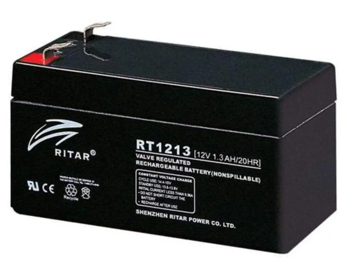 Ritar 12V 1.3Ah Sealed Rechargeable Sla Battery Rt1213 1