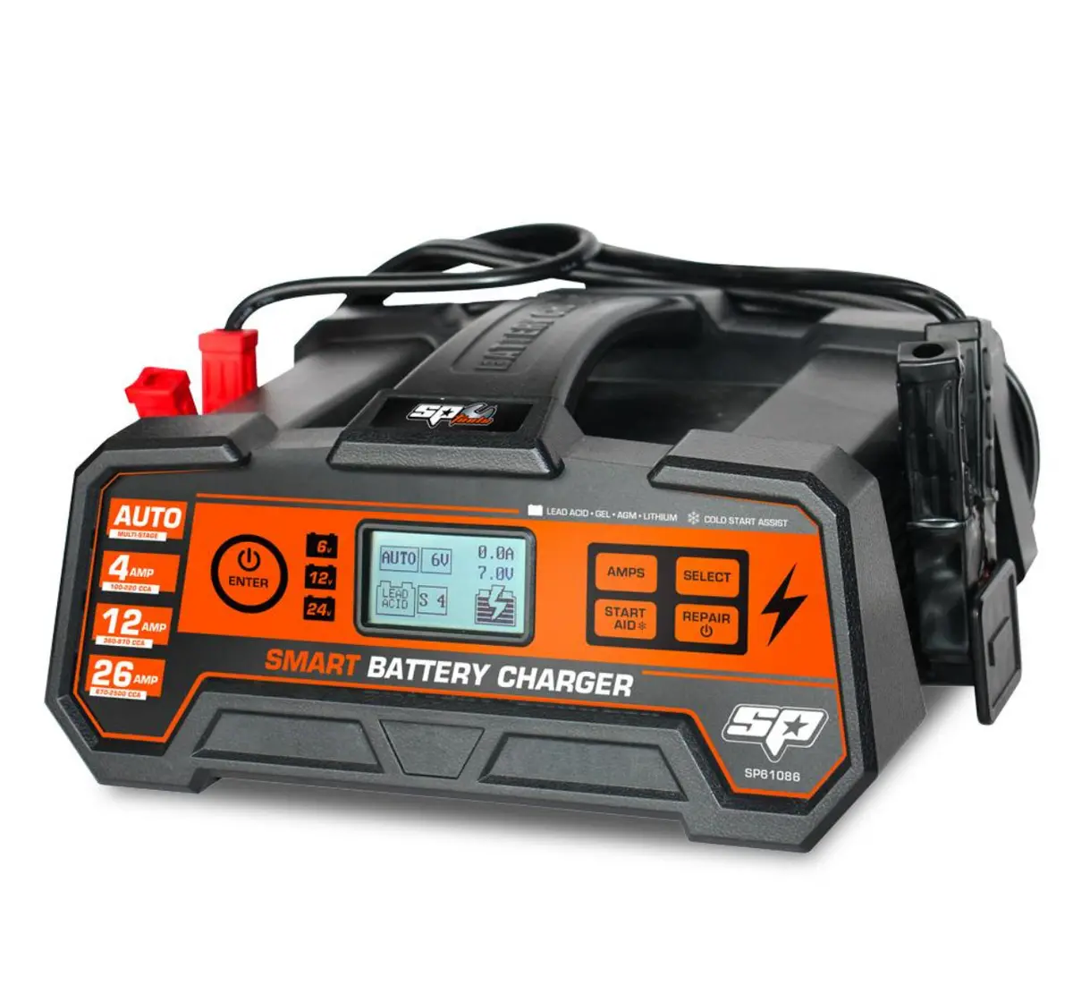 Sp Tools Sp61086 6, 12 & 24V 26A 8 Stage Multi Volt Smart Battery Charger 1