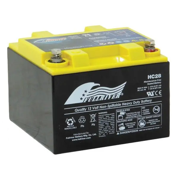 Fullriver 12V Hc28 Agm Battery 410Cca - Odyssey Pc925 Replacement 1