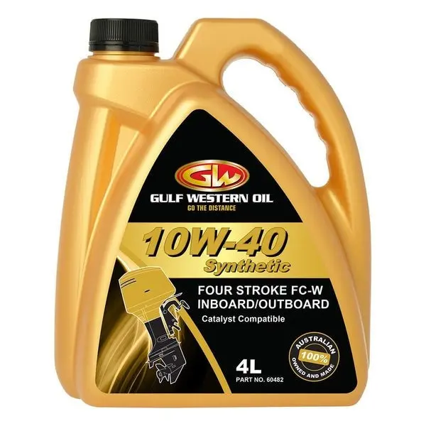 Gulf Western Semi Synthetic 4-Stroke Outboard Oil 10W-40 - 4L 60482 1