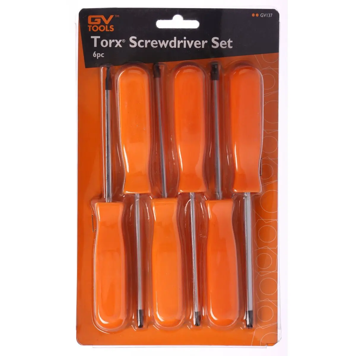 Gv Tools Torx Screwdriver Set | 6-Piece T10-T30 | Gv137 1
