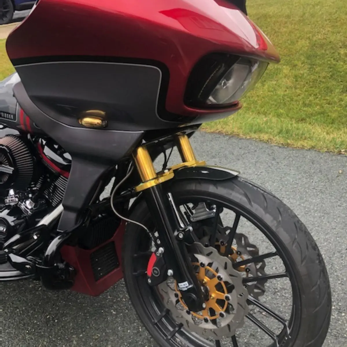 Og Bagger Shorty Carbon Fiber Fender Kit - 2013 And Earlier Models 5