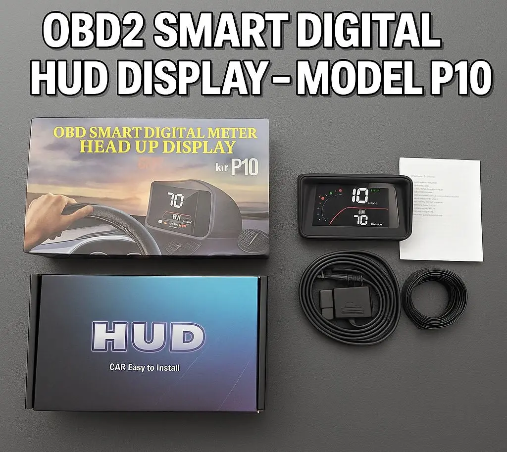 Obd2 Smart Digital Hud Display – Model P10 1