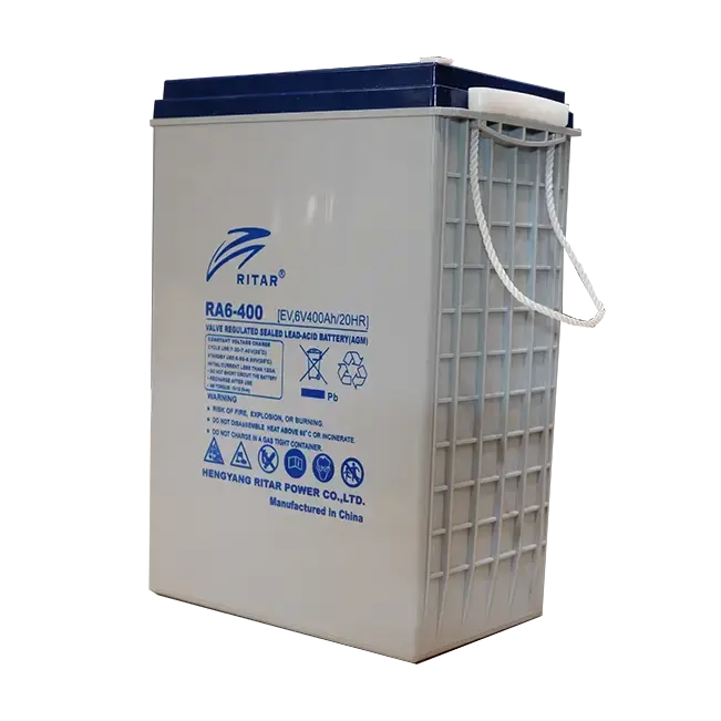 Ritar Ev Rated Deep Cycle Agm Battery Ra6-400Ev 6 Volt 400 Ah Usl16, L16hc, L16, Cr430 1