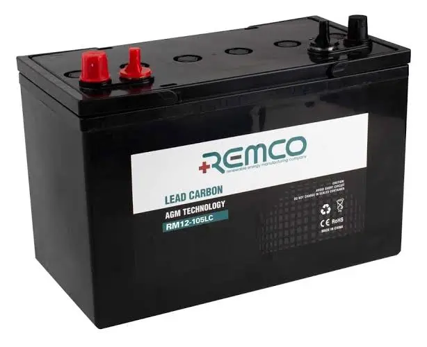 12V 105Ah Lead Carbon Deep Cycle Battery - Rm12-105Lc 1