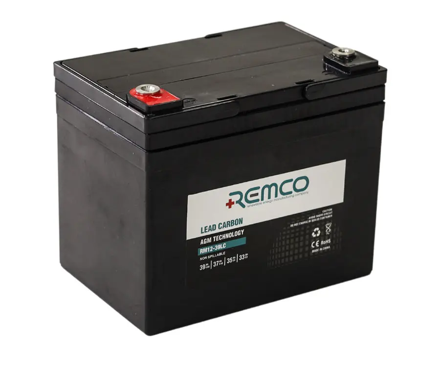 12V 39Ah Lead Carbon Deep Cycle Battery - Rm12-39Lc 1