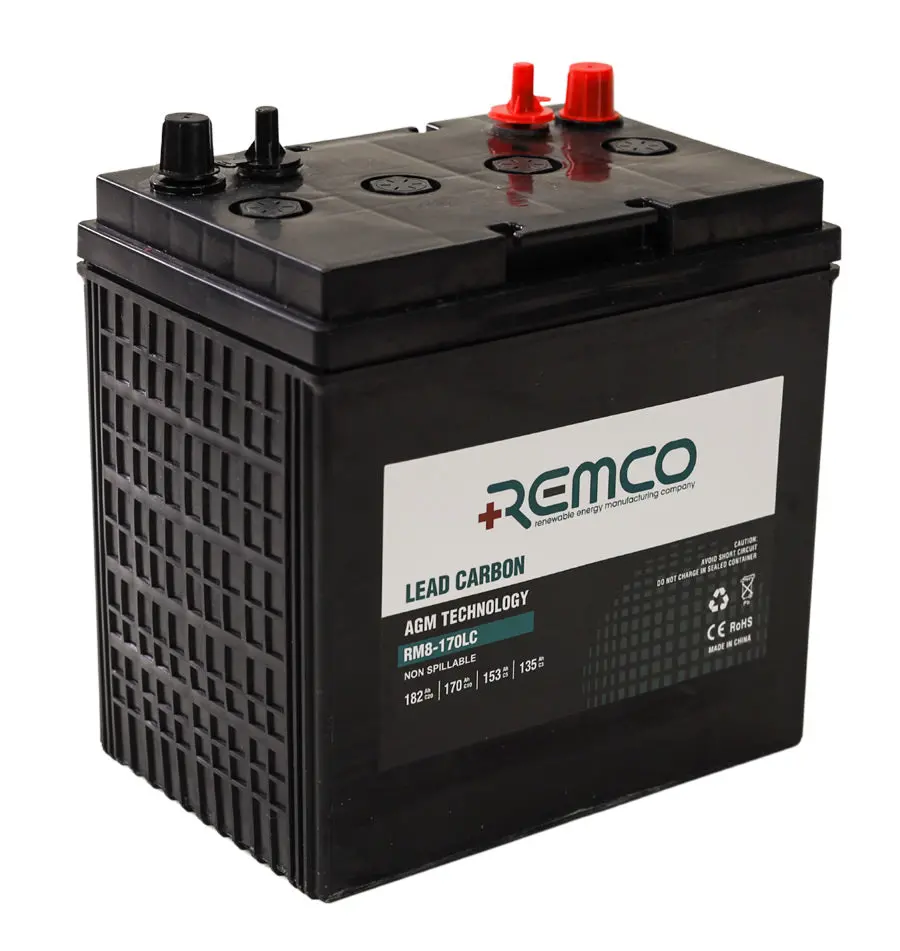 Remco Lead Carbon Deep Cycle Battery Rm8-170Lc 8V 170Ah - Special Order 1