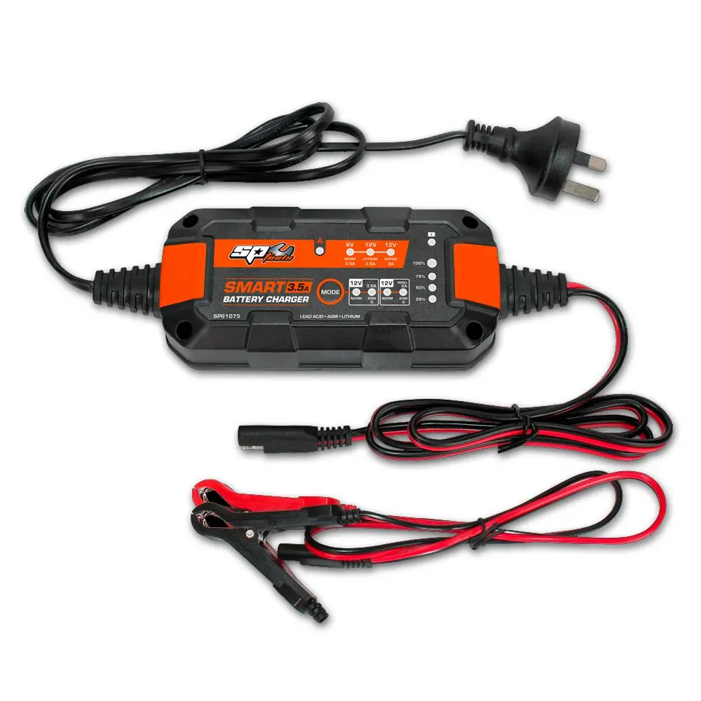 Sp Tools Sp61075 6 & 12V 3.5A 8 Stage Multi Volt Smart Battery Charger 1