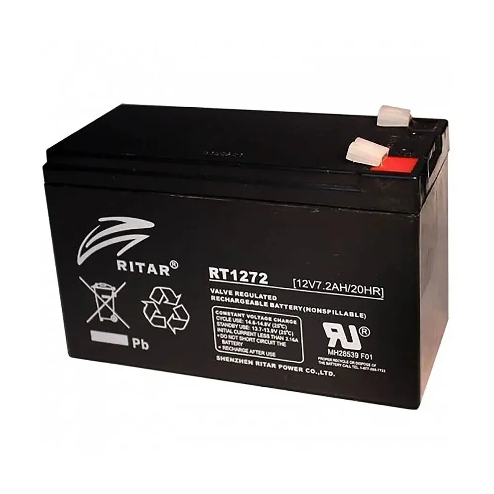Ritar Rt1272 12V 7.2Ah Sla Battery Alarm Battery 1