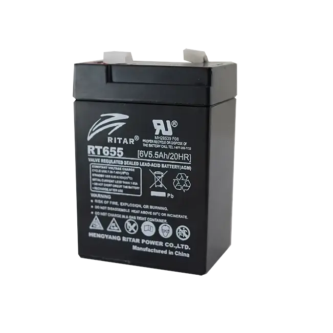 Ritar Rt Series Rt650(Rt655) 6V 5.5Ah Agm Battery 1