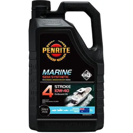 Penrite Marine Outboard 4 Stroke 10W-40 Engine Oil 5L - Mar10w40005 1