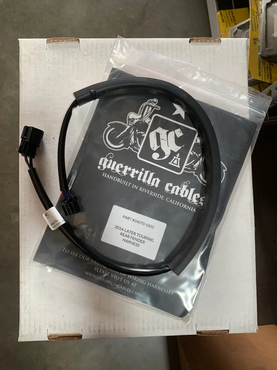 Guerrilla Cables - 2014+ Touring Integrated Rear Fender Harness 2