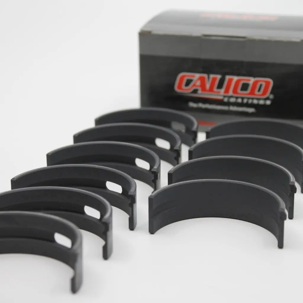 Coatedracebearings Calico Ct-1 Coated Acl Race Series Main Bearing Set 5M1644hxc-C - Audi & Vw 1.8L 8V/16V/18T/20V/Tfsi/Tsi Ea113 (Gen1 Only), Std. Diameter, Hx-Serie With 0.025Mm (0.001”) Extra Clearance 1