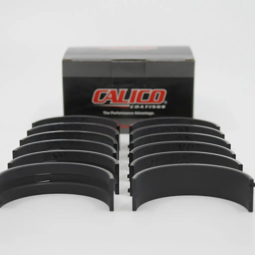 Coatedperformancebearings Calico Ct-1 Coated Acl Oem Aluglide Main Bearing Set 6M1604ac-C - Audi / Vw 5Cyl 2.1L/2.2L/2.3L 10V & 20V 7A/3B/Aby/Aan, Aluglide Version, Std. Diameter 2