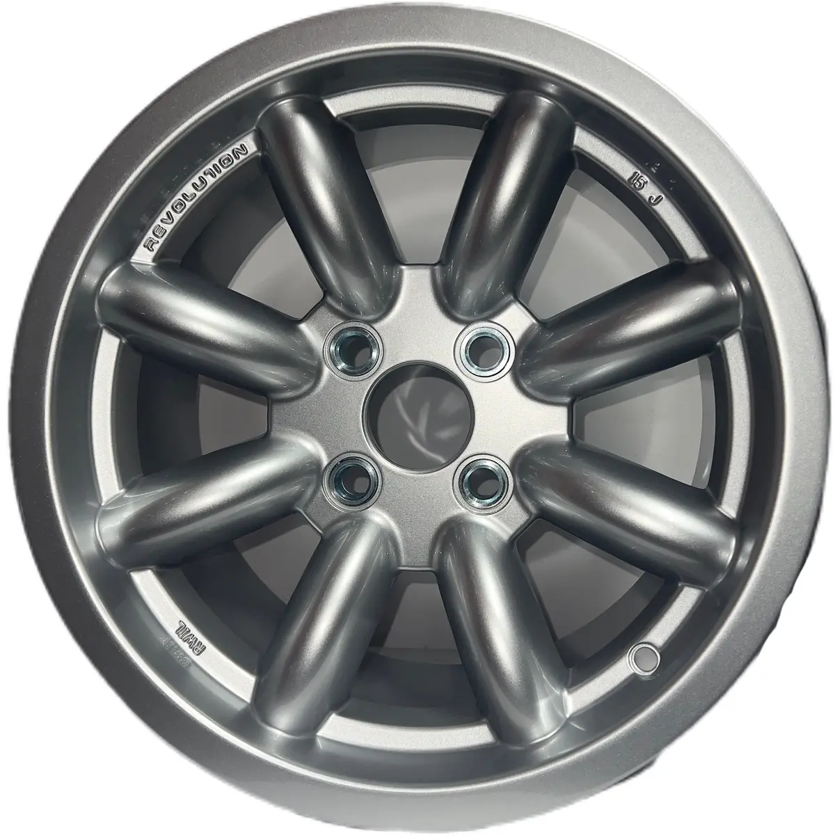 8X15 Revolution 8 Spoke Silver 1
