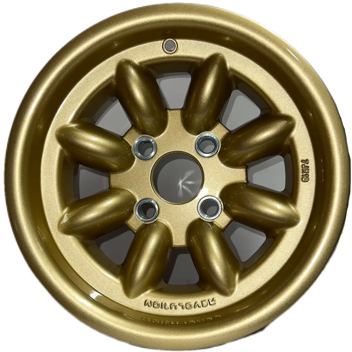 7X13 Revolution 8 Spoke Gold 1
