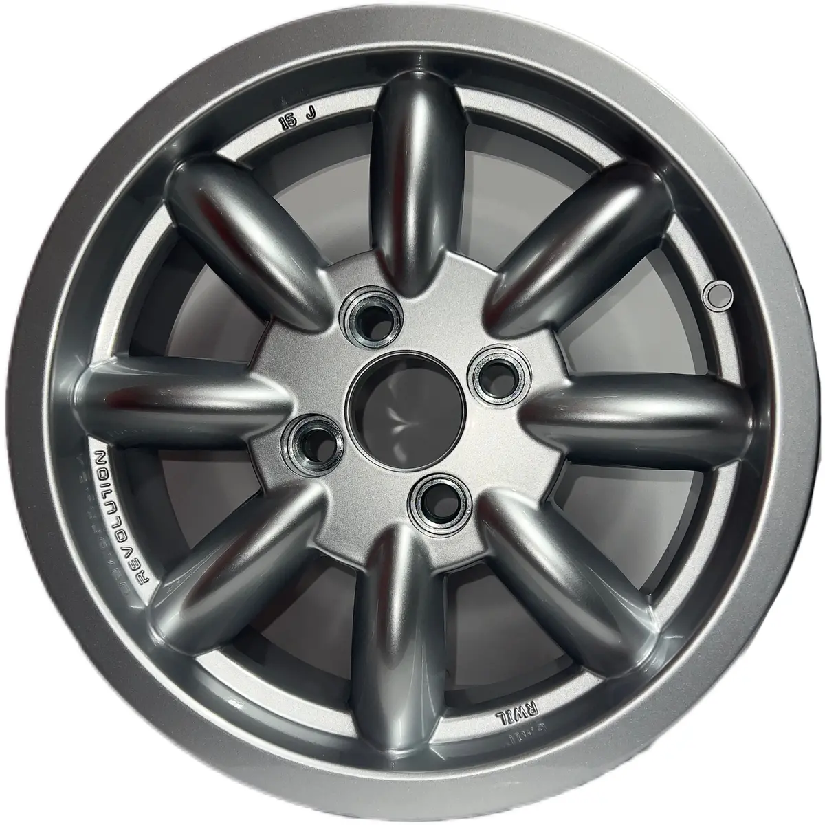 6X15 Revolution 8 Spoke Silver 1