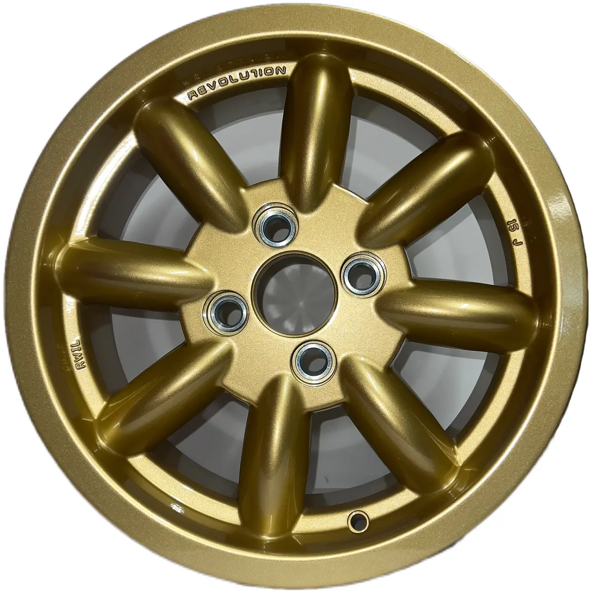 6X15 Revolution 8 Spoke Gold 1