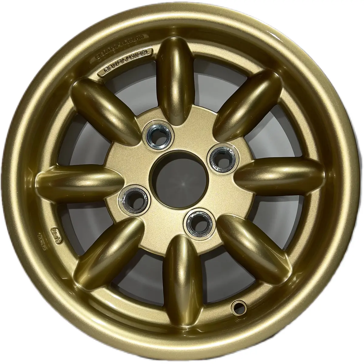6X13 Revolution 8 Spoke Gold 1