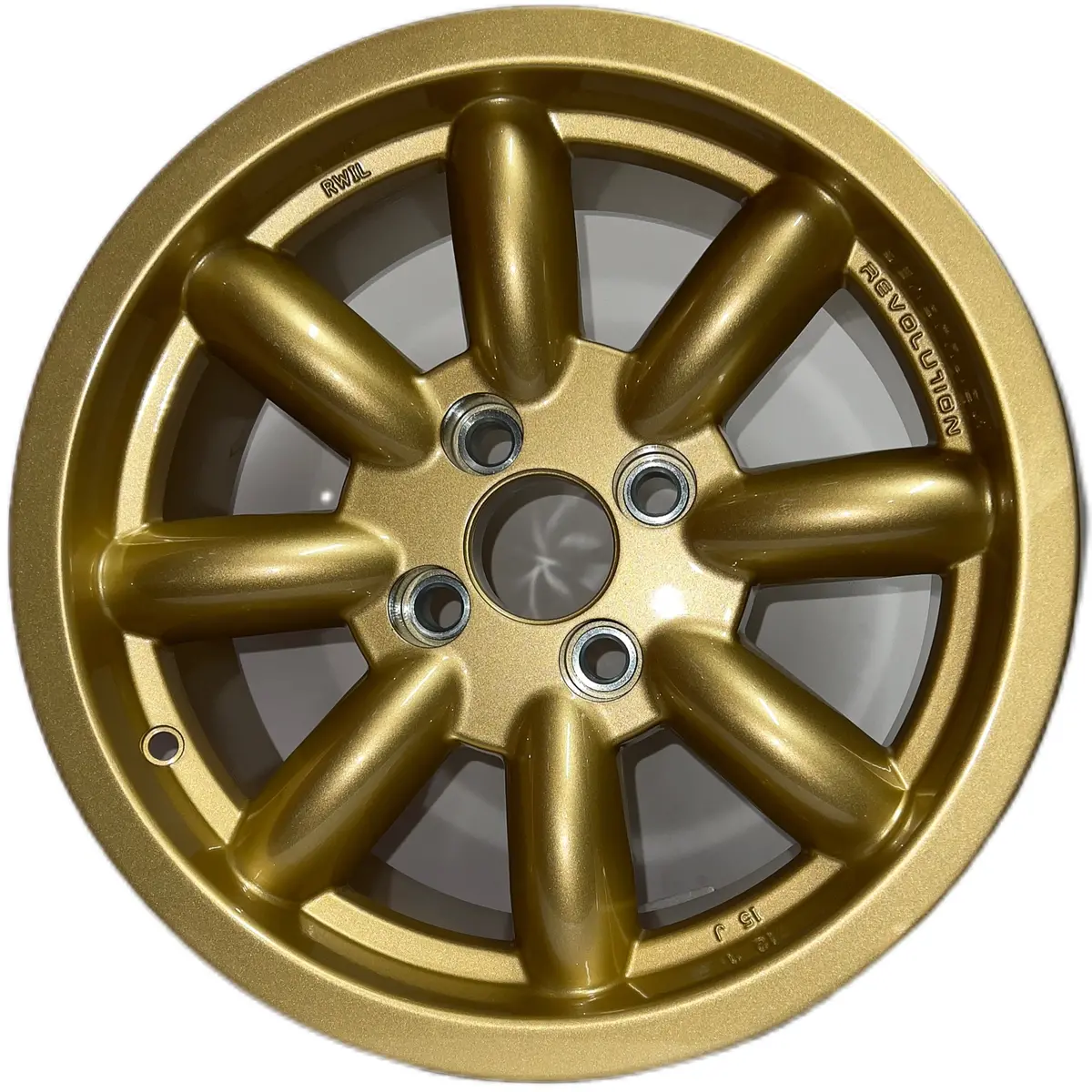 7X15 Revolution 8 Spoke Gold 1