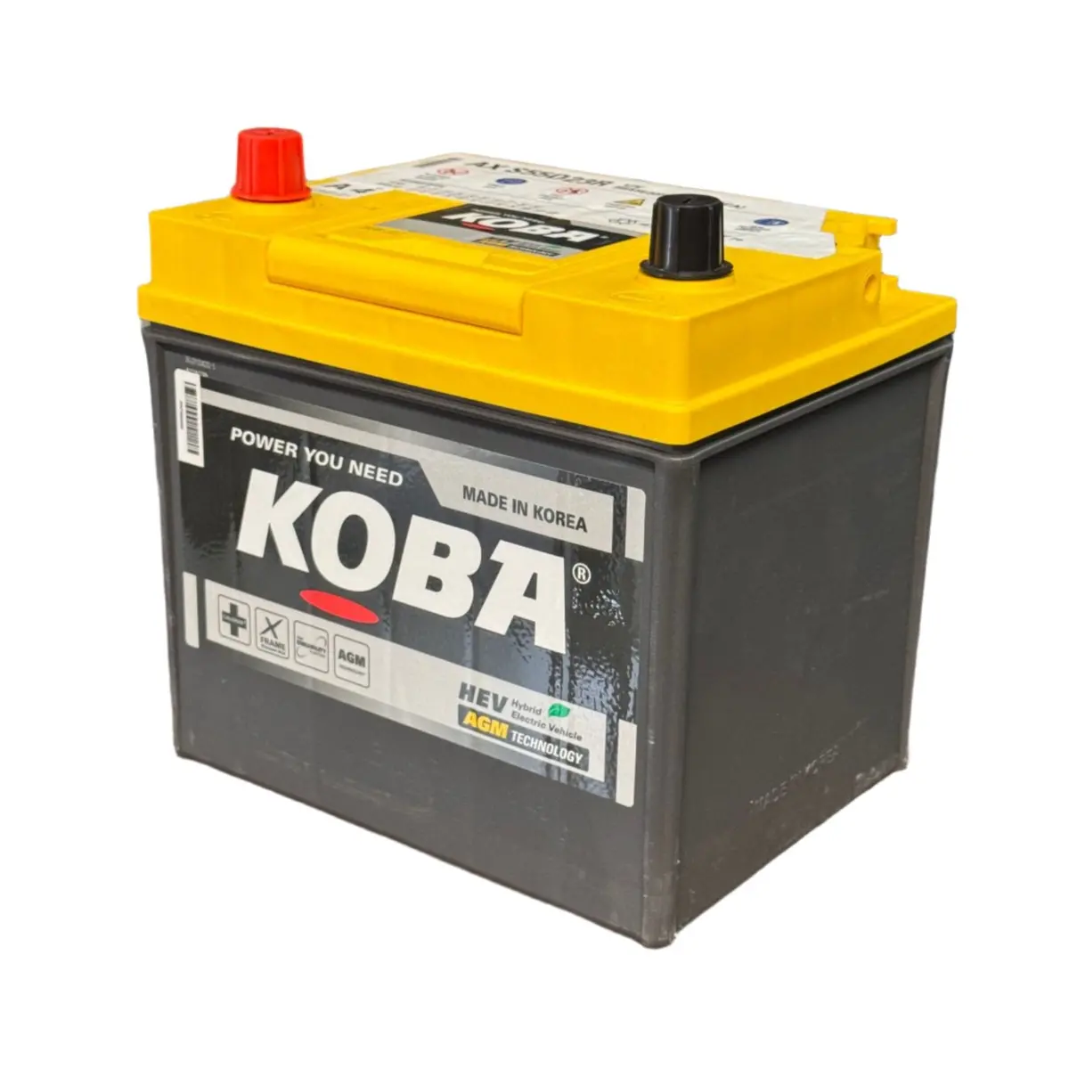 Koba S55d23r Agm Hybrid Auxiliary Battery - 12V 550Cca 1