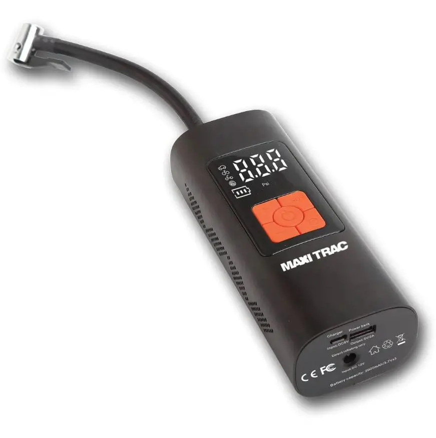 Maxi Trac Cordless Digital Inflator 2000Mah Power Bank - Mtac10 1