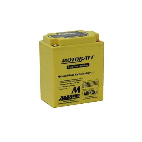 Motobatt Quadflex Mb12u 12V 160Cca Motorbike Battery | Yb12a-A, Yb12al-A2 1