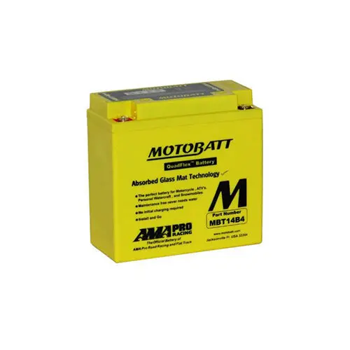 Motobatt Quadflex Mbt14b4 12V 175Cca Motorbike Battery | Yt14b-Bs, Yt14b4 1