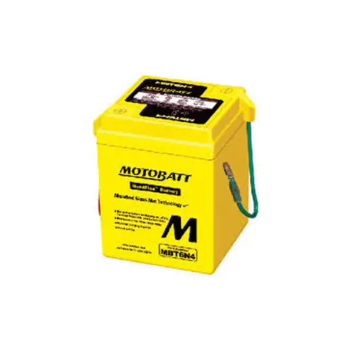 Motobatt Quadflex Mbt6n4 6V Motorbike Battery | 6N4-2A-3, 6N42a, 6N42a3 1