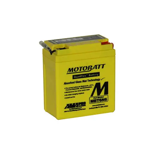 Motobatt Quadflex Mbt6n6 6V Motorbike Battery | 6N61b, 6N63b 1