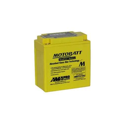 Motobatt Quadflex Mbtx16u 12V 250Cca Agm Motorbike Battery 1
