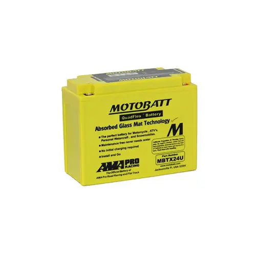Motobatt Quadflex Mbtx24u Agm Motorcycle Battery – 12V 285Cca (Quad Terminal Design) 1