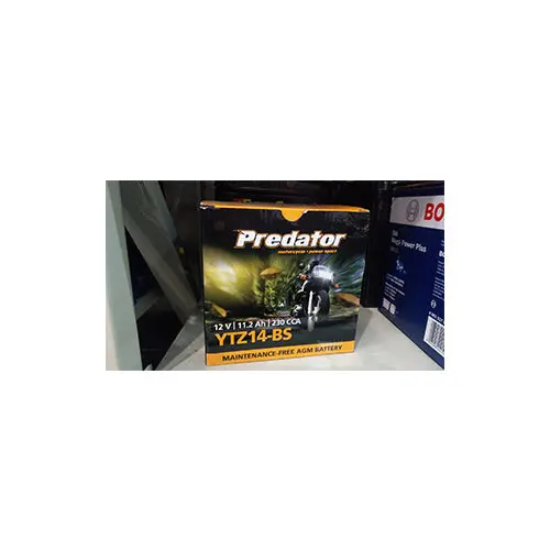 Predator Agm Motorbike Battery 12V 11.2Ah 230Cca (Ytz14-Bs) 1