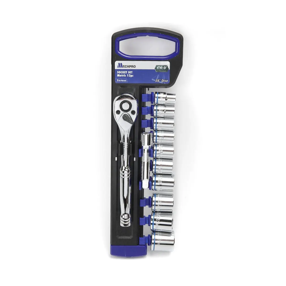 Mechpro Blue 12 Piece Socket Set 3/8 Drive – Mpbsk144k 1